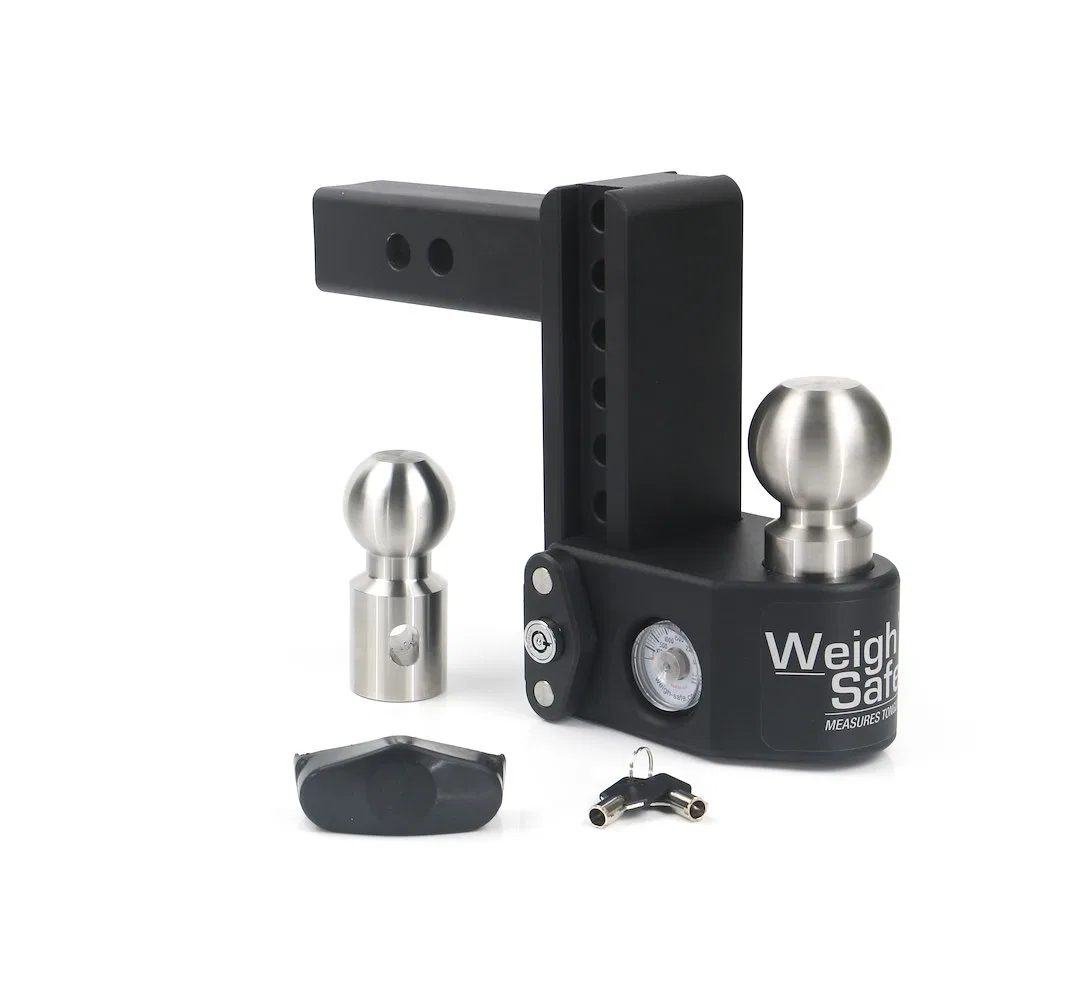 SWS6-2 – WEIGH SAFE Trailer Hitch Ball Mount, Fits 2 Inch Receiver 12500 Gross Trailer Weight Adjustable Stowable Des...
